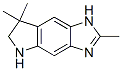 Pyrrolo[2,3-f]benzimidazole, 1,5,6,7-tetrahydro-2,7,7-trimethyl- (9CI) 结构式