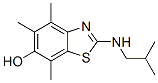 6-Benzothiazolol,  4,5,7-trimethyl-2-[(2-methylpropyl)amino]- 结构式