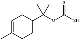 Carbonodithioic acid, O-[1-methyl-1-(4-methyl-3-cyclohexen-1-yl)ethyl] ester (9CI) 结构式