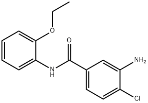 3-氨基-4-氯-N-(2-乙氧基苯基)苯甲酰胺 结构式