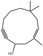 9-Cycloundecen-2-yn-1-ol,7,7,10-trimethyl-,(9E)-(9CI) 结构式
