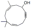 5,9-Cycloundecadien-2-yn-1-ol,7,7,10-trimethyl-,(5Z,9Z)-(9CI) 结构式