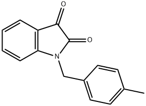 1-(4-甲苄基)靛红 结构式