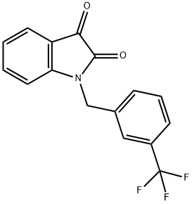 1-[3-(三氟甲基)苄基]靛红 结构式