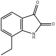 7-乙基-1H-吲哚-2,3-二酮 结构式