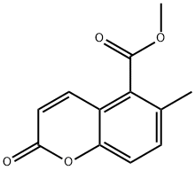 2H-1-Benzopyran-5-carboxylicacid,6-methyl-2-oxo-,methylester(9CI) 结构式