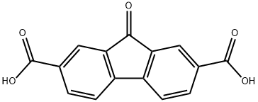 9-芴酮-2,7-二羧酸 结构式