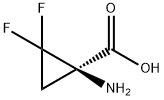 (1R)-(9CI)-1-氨基-2,2-二氟-环丙烷羧酸 结构式