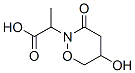 2H-1,2-Oxazine-2-acetic  acid,  tetrahydro-5-hydroxy--alpha--methyl-3-oxo- 结构式