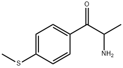 1-Propanone,  2-amino-1-[4-(methylthio)phenyl]- 结构式
