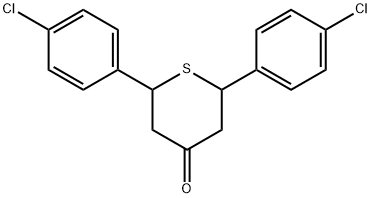 2,6-BIS-(4-CHLORO-PHENYL)-TETRAHYDRO-THIOPYRAN-4-ONE 结构式