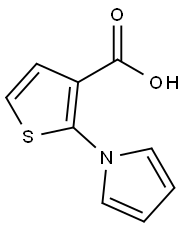 2-(1H-吡咯-1-基)噻吩-3-羧酸 结构式