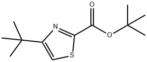 2-Thiazolecarboxylic  acid,4-(1,1-dimethylethyl)-,1,1-dimethylethyl  ester 结构式