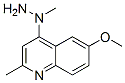 Quinoline, 6-methoxy-2-methyl-4-(1-methylhydrazino)- (9CI) 结构式