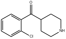 (2-氯苯基)(哌啶-4-基)甲酮 结构式