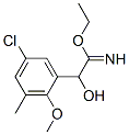 Benzeneethanimidic  acid,  5-chloro--alpha--hydroxy-2-methoxy-3-methyl-,  ethyl  ester  (9CI) 结构式