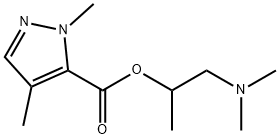 1H-Pyrazole-5-carboxylicacid,1,4-dimethyl-,2-(dimethylamino)-1-methylethylester(9CI) 结构式