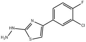 4-(3-CHLORO-4-FLUOROPHENYL)-2(3H)-THIAZOLONE HYDRAZONE 结构式