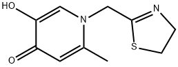 4(1H)-Pyridinone, 1-[(4,5-dihydro-2-thiazolyl)methyl]-5-hydroxy-2-methyl- (9CI) 结构式