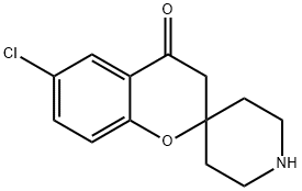 6-氯螺[色满-2,4'-哌啶]-4-酮 结构式