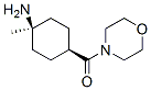 Morpholine, 4-[(trans-4-amino-4-methylcyclohexyl)carbonyl]- (9CI) 结构式