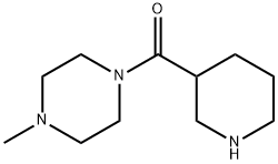 Piperazine, 1-methyl-4-(3-piperidinylcarbonyl)- (9CI) 结构式