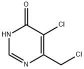 5-CHLORO-6-(CHLOROMETHYL)PYRIMIDIN-4(3H)-ONE 结构式