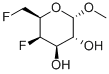 METHYL-4,6-DIDEOXY-4,6-DIFLUORO-ALPHA-D-GALACTOPYRANOSE 结构式