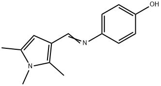 Phenol, 4-[[(1,2,5-trimethyl-1H-pyrrol-3-yl)methylene]amino]- (9CI) 结构式