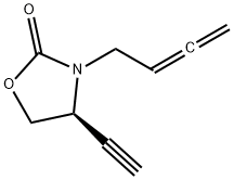 2-Oxazolidinone,3-(2,3-butadienyl)-4-ethynyl-,(4S)-(9CI) 结构式