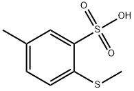 Benzenesulfonic acid, 5-methyl-2-(methylthio)- (9CI) 结构式