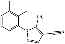 1H-Pyrazole-4-carbonitrile,5-amino-1-(2,3-dimethylphenyl)-(9CI) 结构式