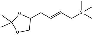 Silane, [(2E)-4-(2,2-dimethyl-1,3-dioxolan-4-yl)-2-butenyl]trimethyl- (9CI) 结构式