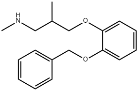 N-Methyl-3-[2-(benzyloxy)phenoxy]-2-methylpropan-1-amine 结构式