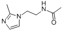 N-[2-(2-METHYL-1H-IMIDAZOL-1-YL)ETHYL]-ACETAMIDE 结构式