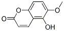 5-Hydroxy-6-methoxy-2H-1-benzopyran-2-one 结构式