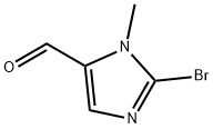 2-溴-1-甲基-1H-咪唑-5-甲醛 结构式