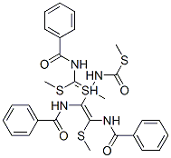 Carbamothioic acid, [(benzoylamino)(methylthio)methylene]-, S-methyl e ster 结构式