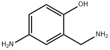 2-氨基甲基-4-氨基苯酚 结构式