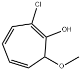 1,3,5-Cycloheptatrien-1-ol,  2-chloro-7-methoxy- 结构式