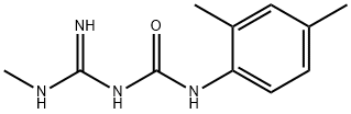 Urea, N-(2,4-dimethylphenyl)-N-[imino(methylamino)methyl]- (9CI) 结构式