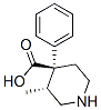 4-Piperidinecarboxylicacid,3-methyl-4-phenyl-,trans-(9CI) 结构式