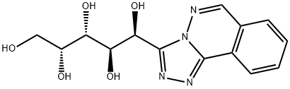 3-(D-Gluco-pentitol-1-yl)-1,2,4-triazolo[3,4-a]phthalazine 结构式