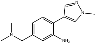 Benzenemethanamine, 3-amino-N,N-dimethyl-4-(1-methyl-1H-pyrazol-4-yl)- (9CI) 结构式