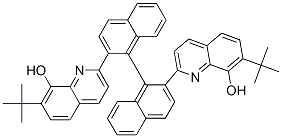 2,2'-(1,1'-binaphthyl-2,2'-diyl)bis(7-tert-butylquinolin-8-ol) 结构式