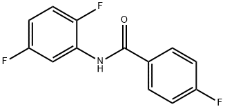 N-(2,5-二氟苯)-4-氟苯甲酰胺 结构式