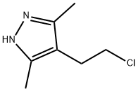 4-(2-氯乙基)-3,5-二甲基-1H-吡唑 结构式