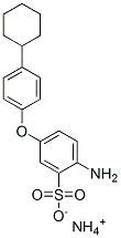 ammonium 2-amino-5-(4-cyclohexylphenoxy)benzenesulphonate 结构式