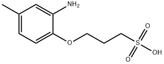 3-(2-amino-4-methylphenoxy)propanesulphonic acid 结构式