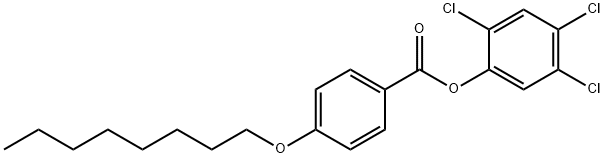 4'-正辛氧基苯甲酸-2,4,5-三氯苯酯 结构式
